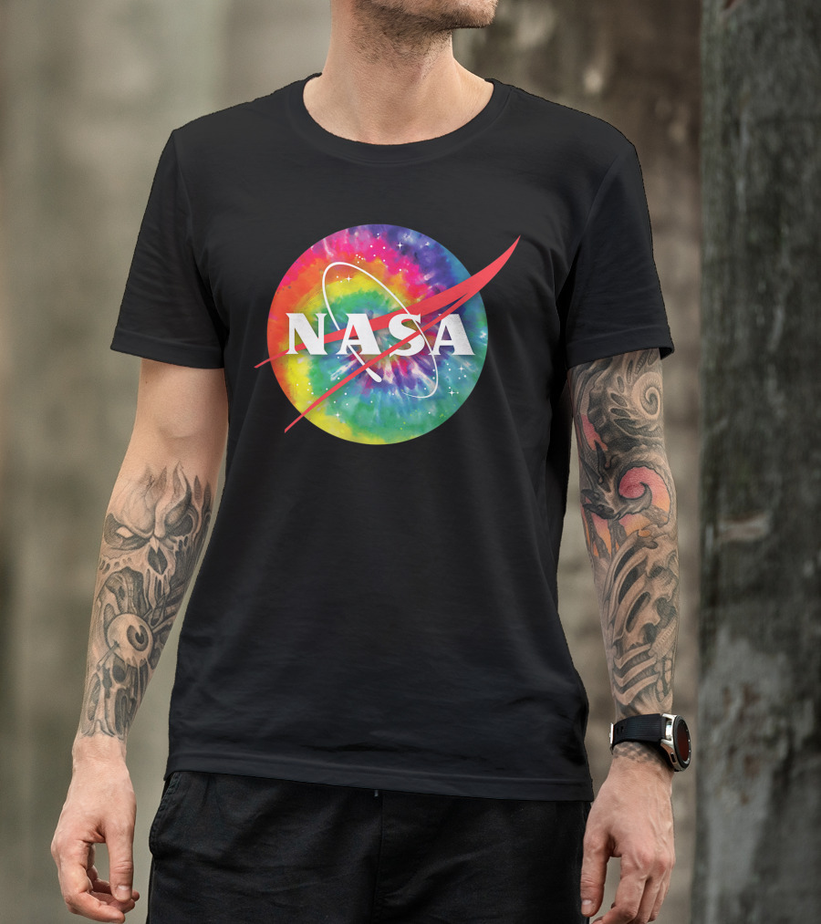 Awesome Tie Dye NASA Hippie T-Shirt