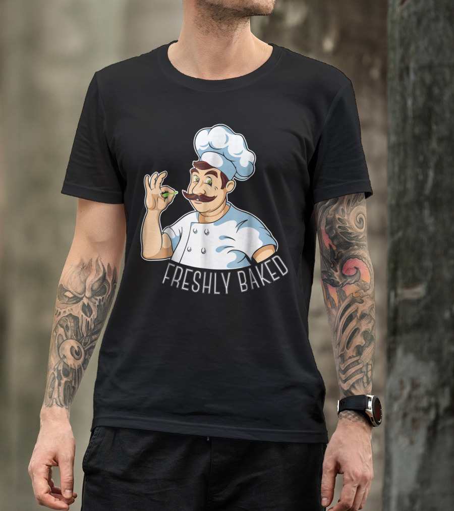 Freshly Baked Stoned Chef Joint Marijuana Cook T-Shirt