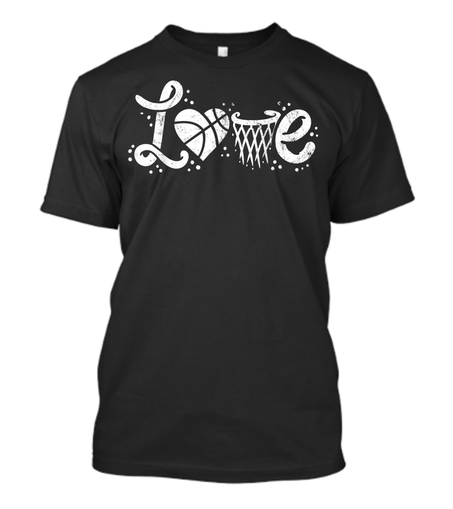 Love Basketball Player Court Ball T-Shirt