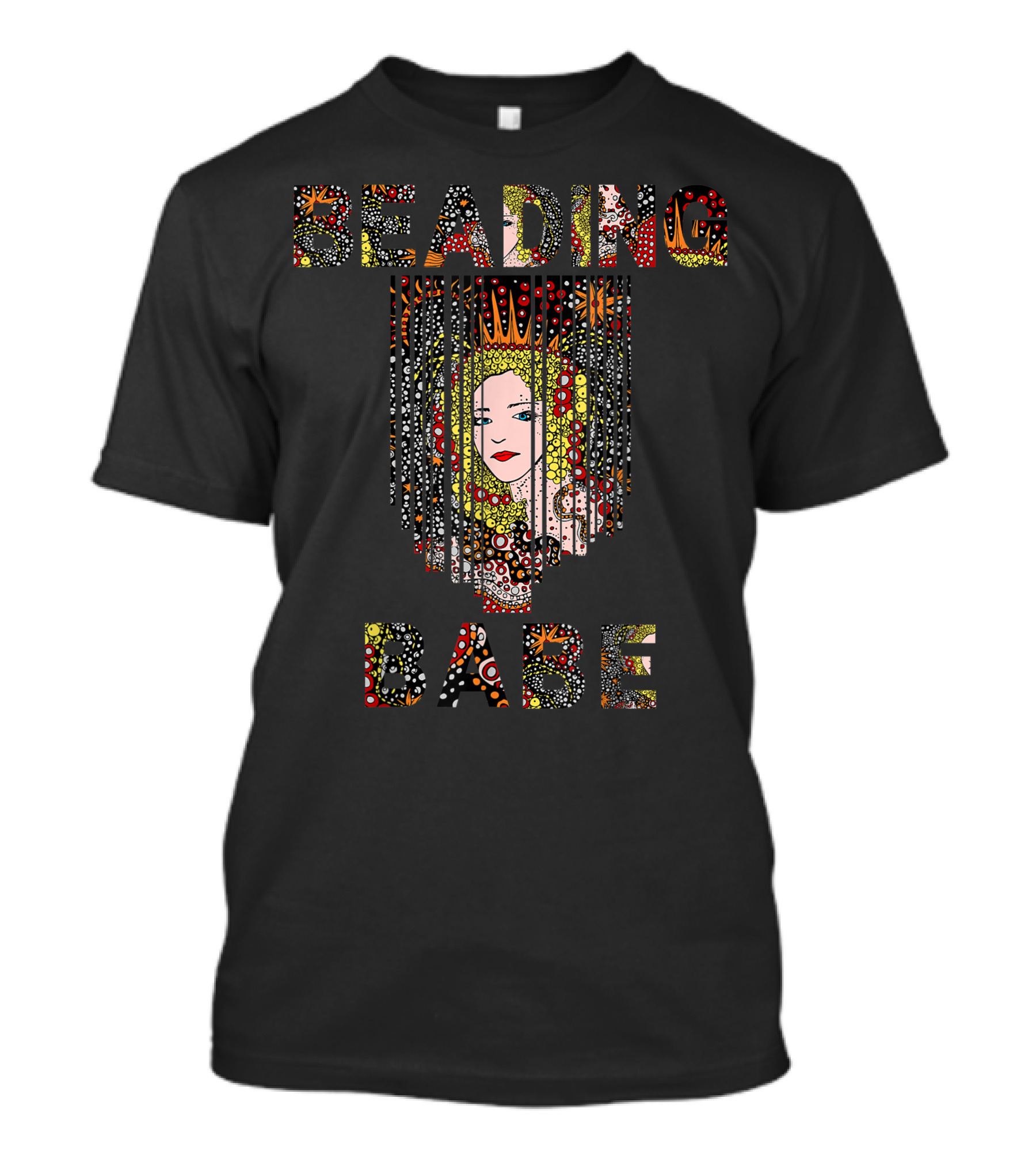 Beading Babe Vibrant Beadwork Jewelry Crafting Hobbyist T-Shirt