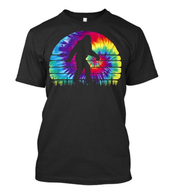 Hippie Tie Dye Sasquatch Believe In Bigfoot T-Shirt