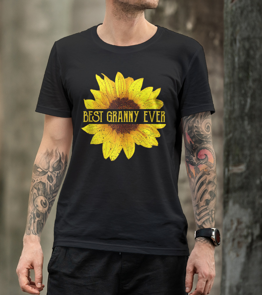 Best Granny Ever Sunflower Fun Grandma T-Shirt