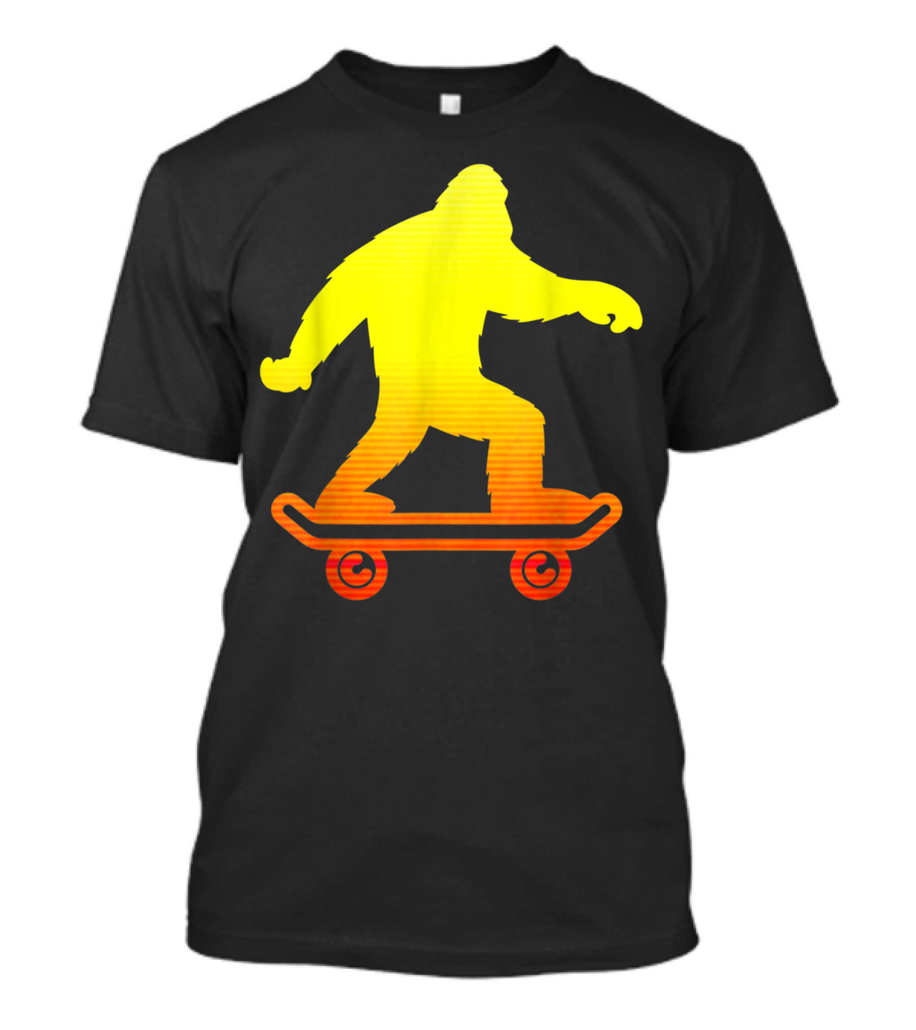 Bigfoot Tie Dye Hippie Sasquatch Skateboarding T-Shirt