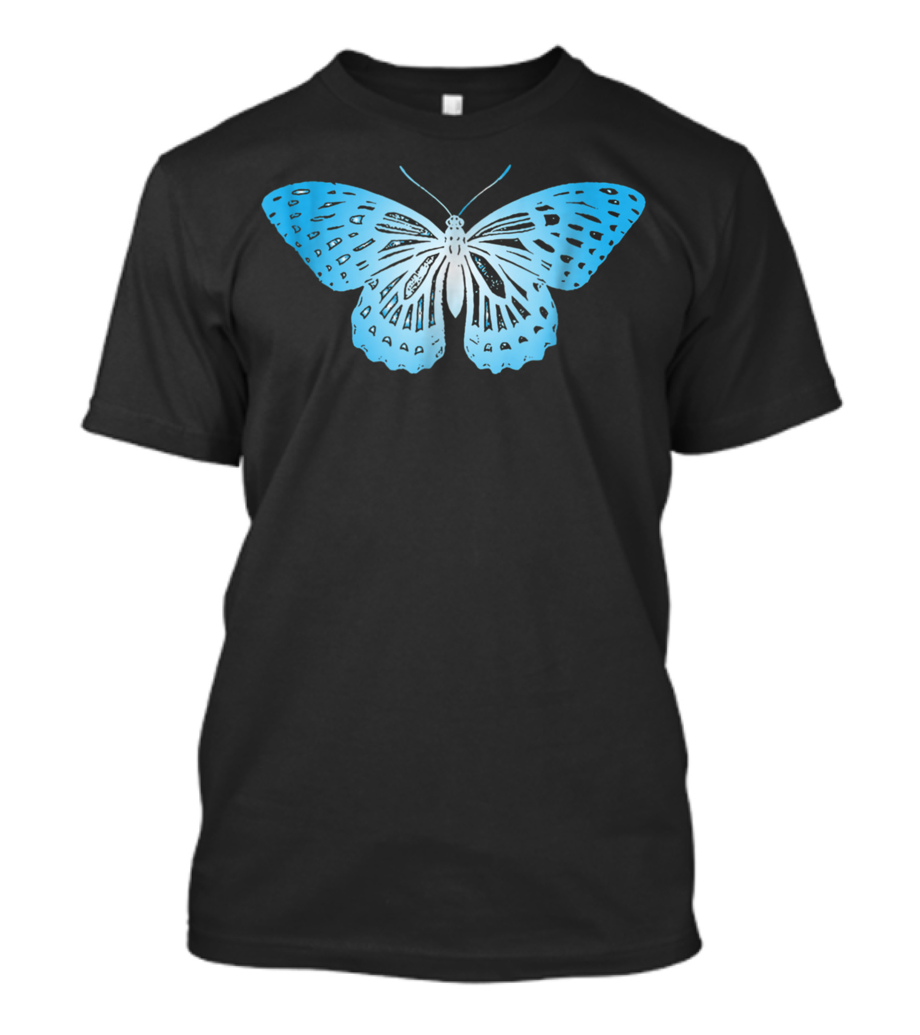 Blue Butterfly Nature Lovers T-Shirt