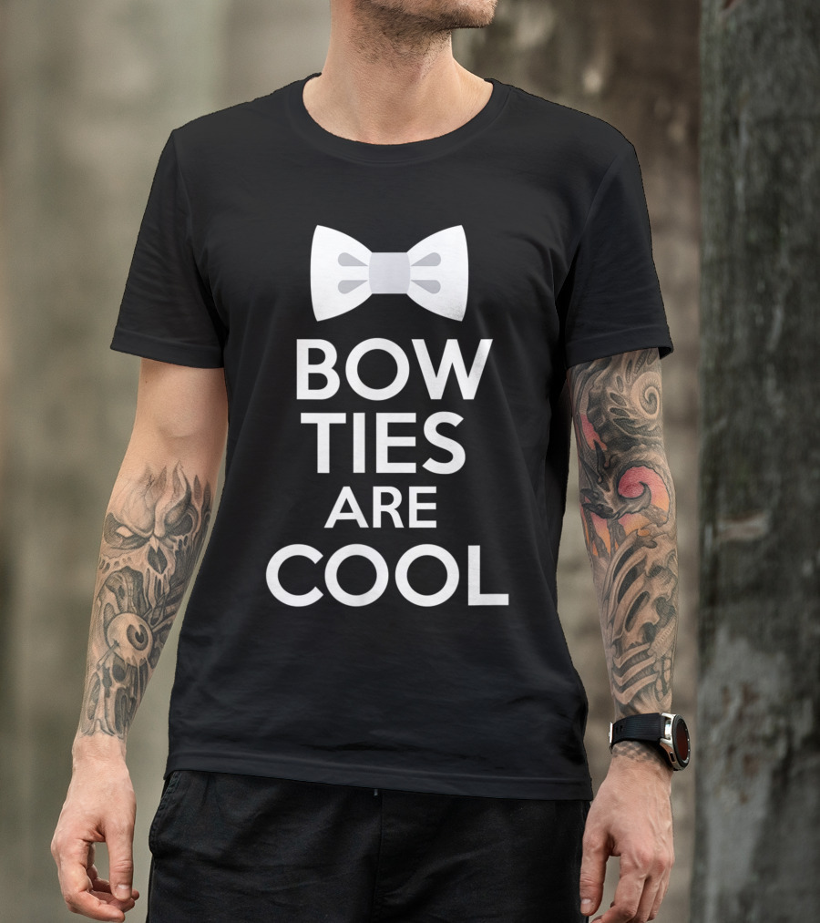 Bow Ties Are Cool Hipster Fashion Trends Stylish T-Shirt