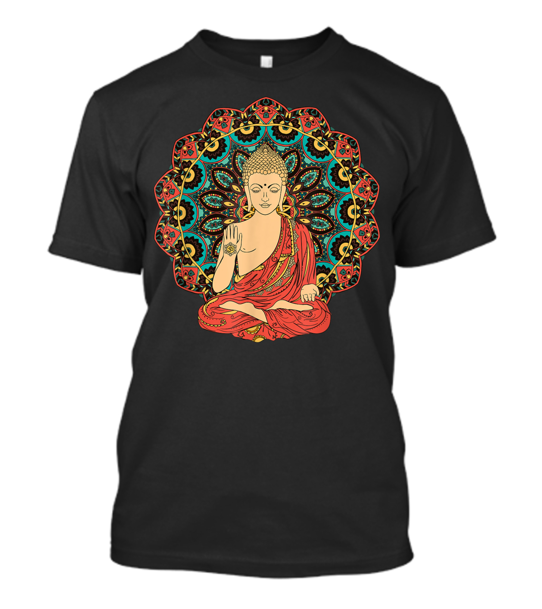 Buddha Buddha Buddha Mandala Meditation T-Shirt
