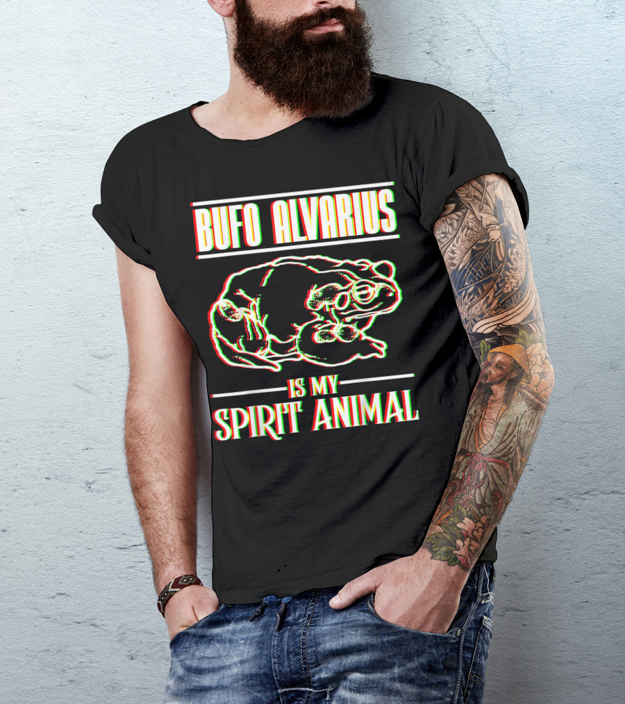 Bufo Alvarius Is My Spirit Animal Psychedelic Retro Toad T-Shirt