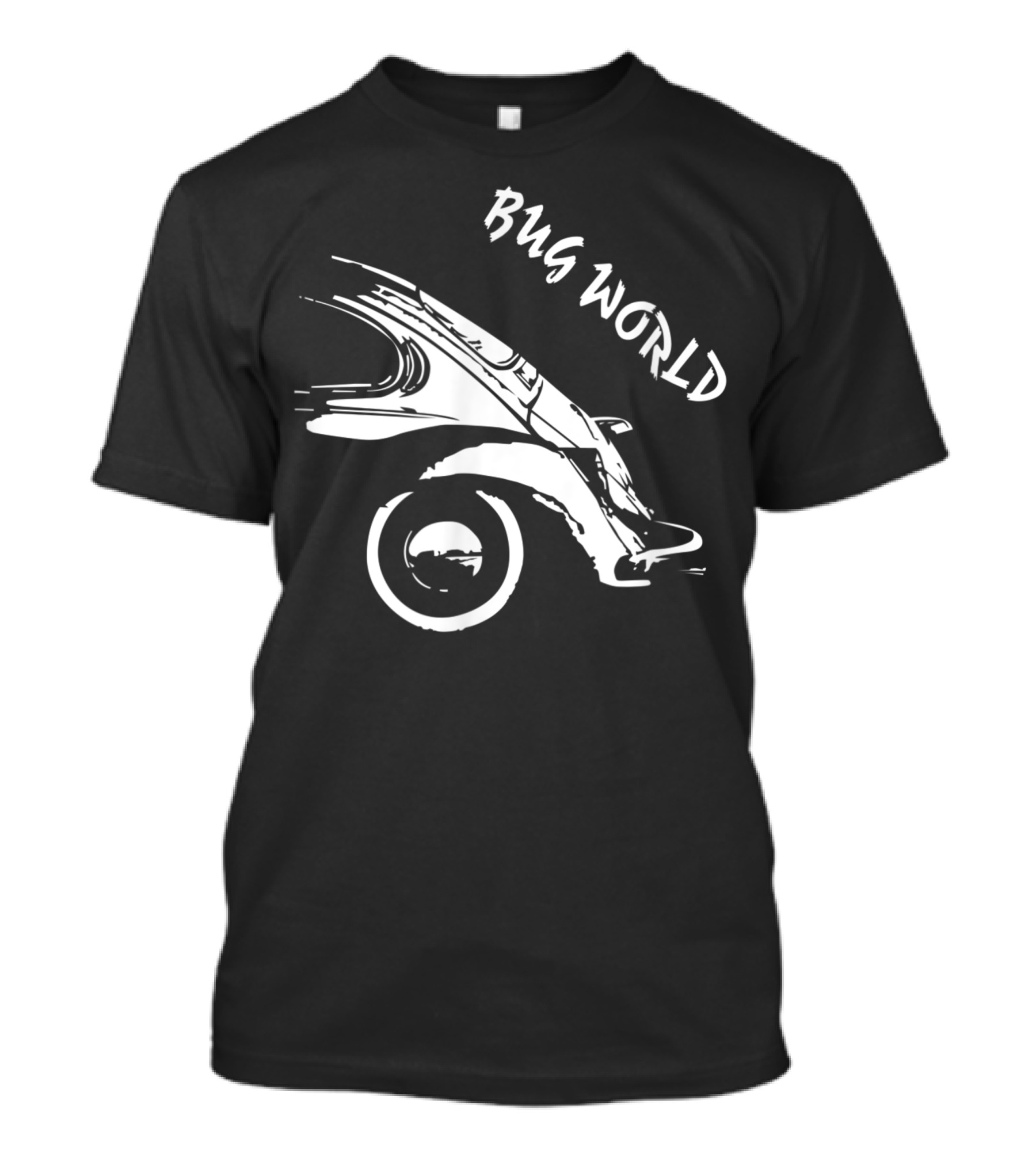 Bug World Classic Car V Dub Hot Rod Beetle T-Shirt