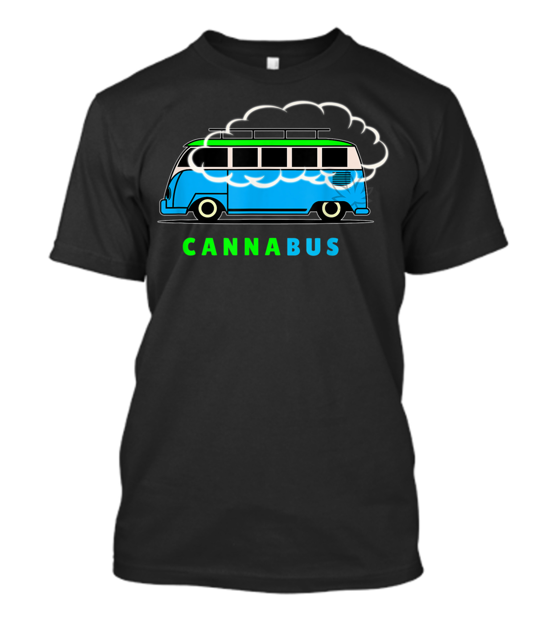 Canna Bus Cannabis Van With Cloud T-Shirt