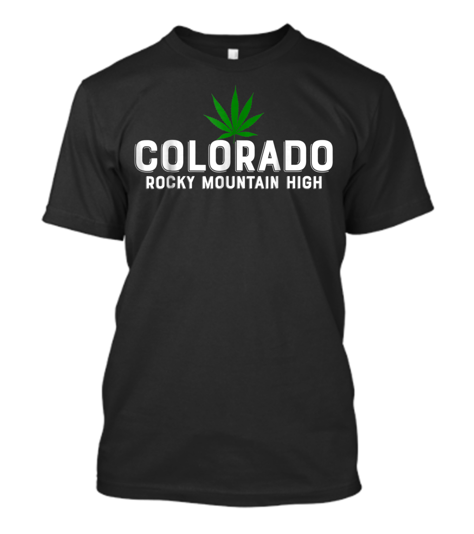Colorado Rocky Mountain High Marijuana Leaf T-Shirt