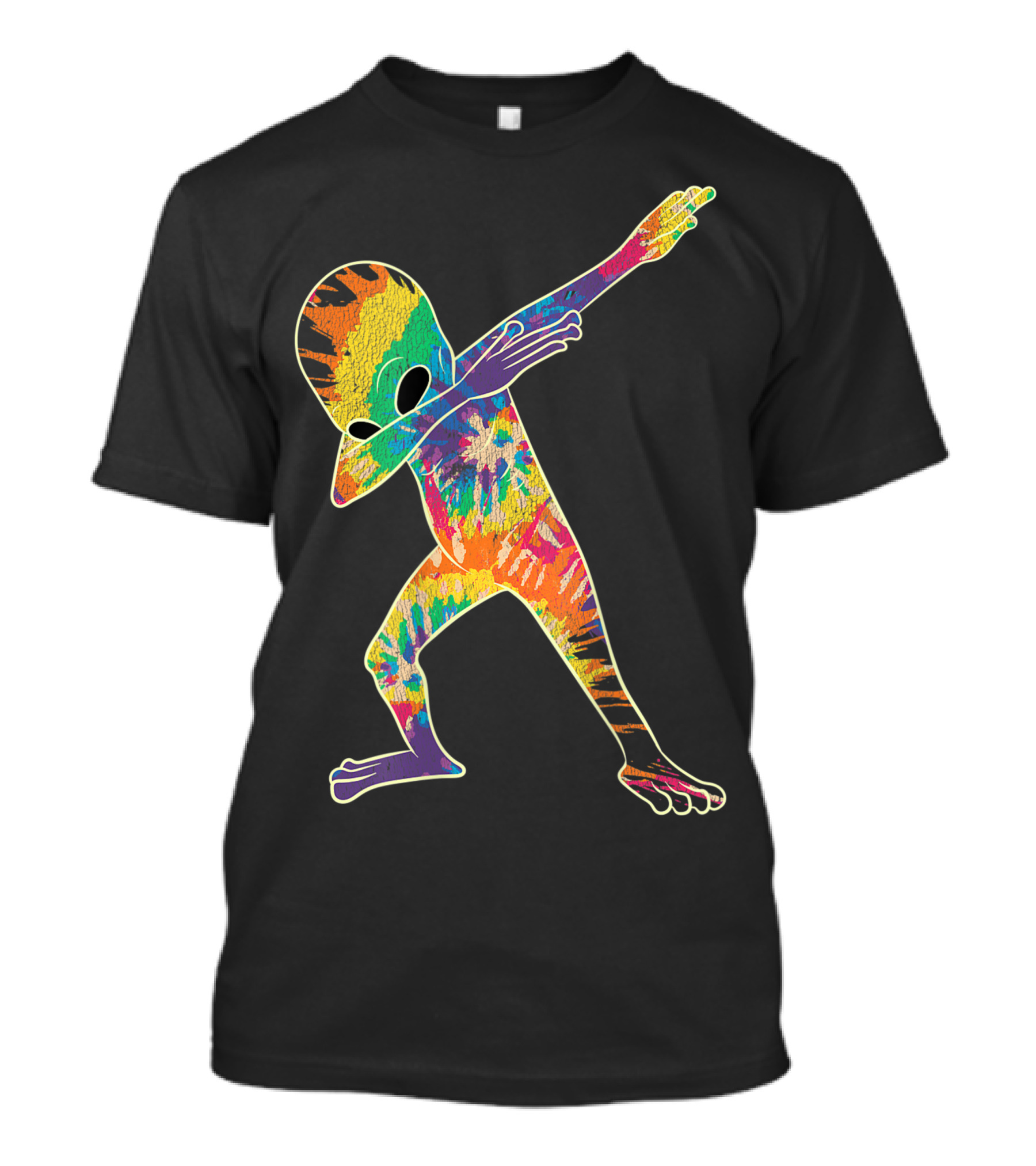 Tie-Dye Dabbing Alien Gamer T-Shirt