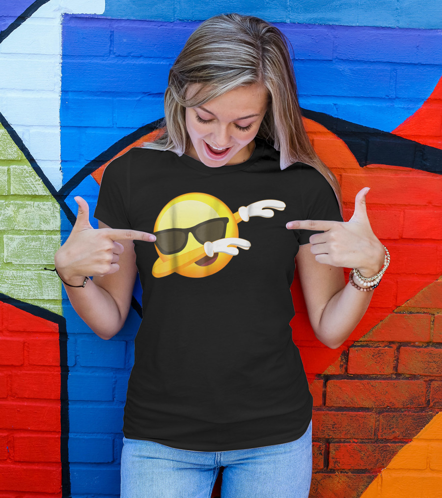 Cool Sunglasses Emoji Dab Dance T-Shirt