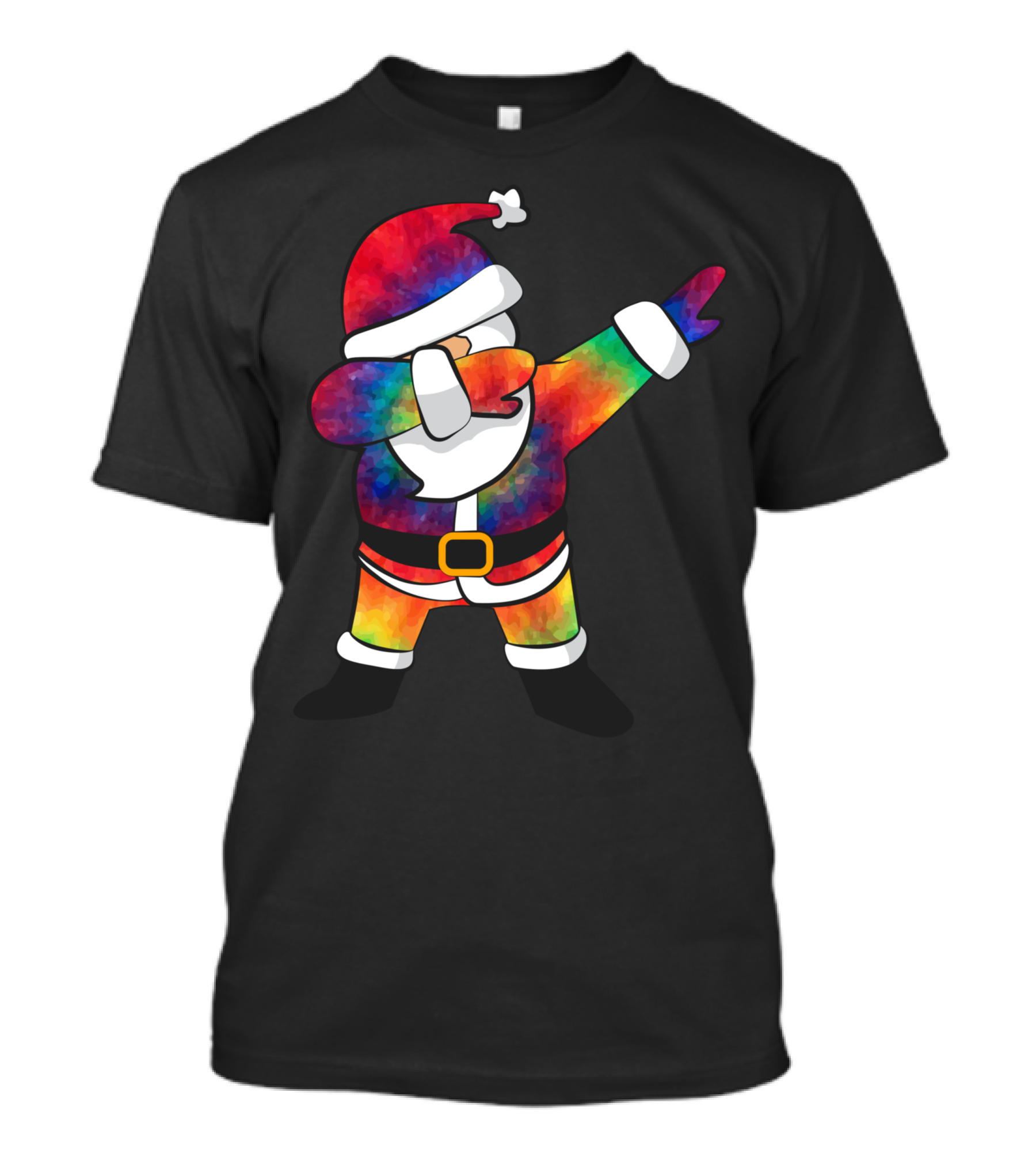 Dabbing Tie Dye Santa Christmas Dab T-Shirt