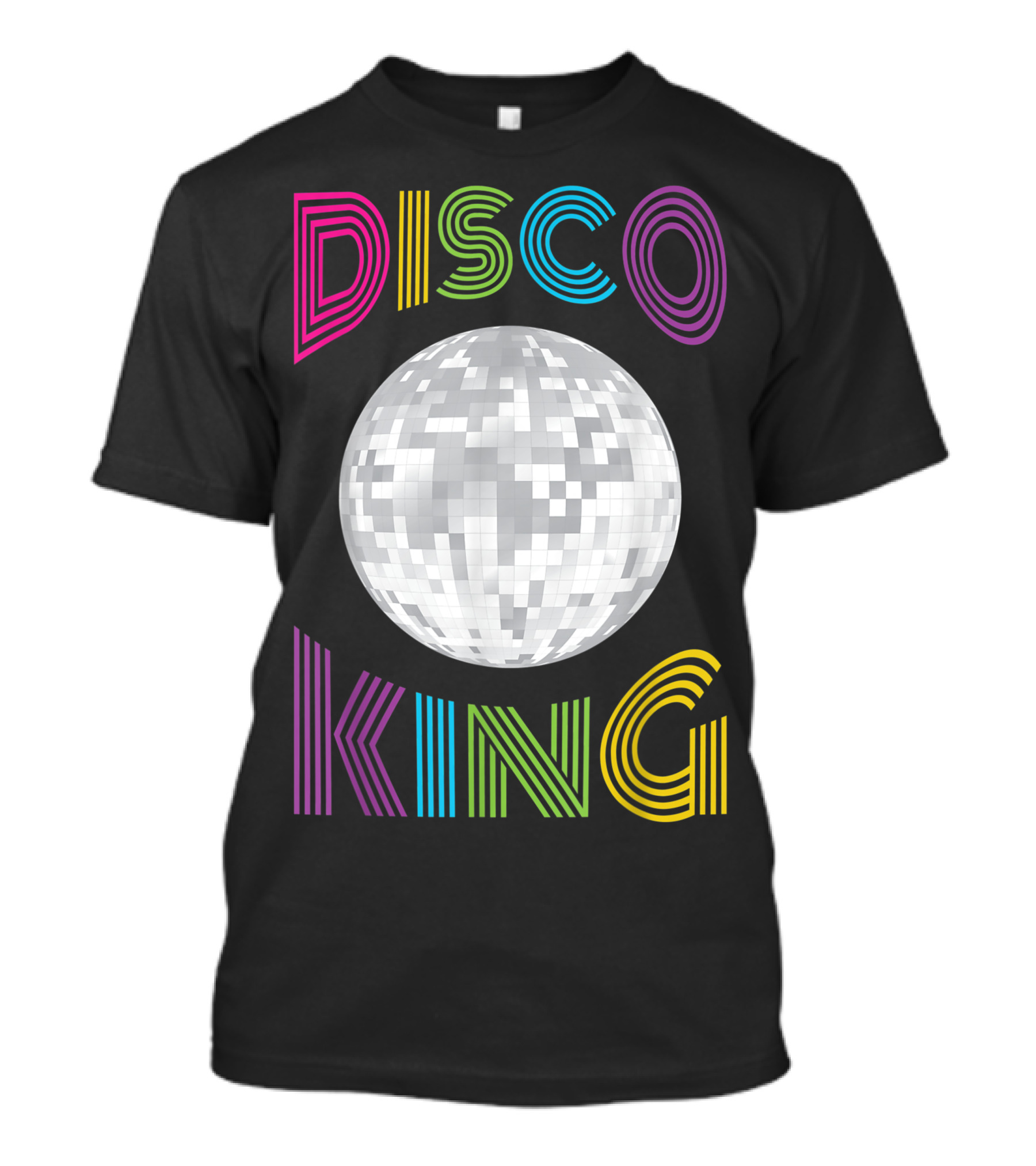 Disco King 70S Seventies Retro Dance Vibes With Mirror Ball T-Shirt