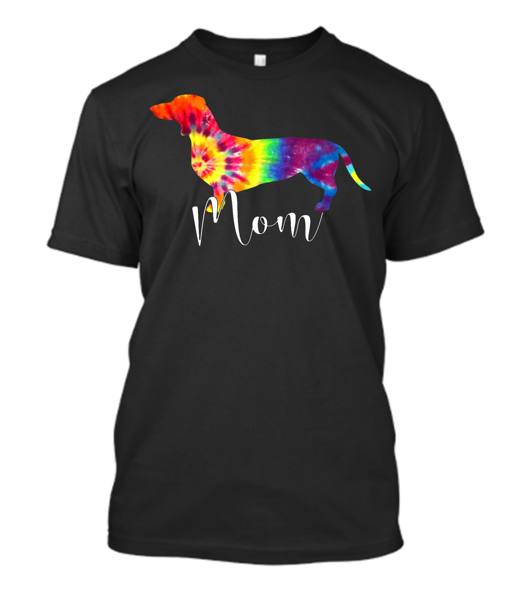 Tie Dye Doxie Dachshund Mom Hippie Dog Weenie T-Shirt