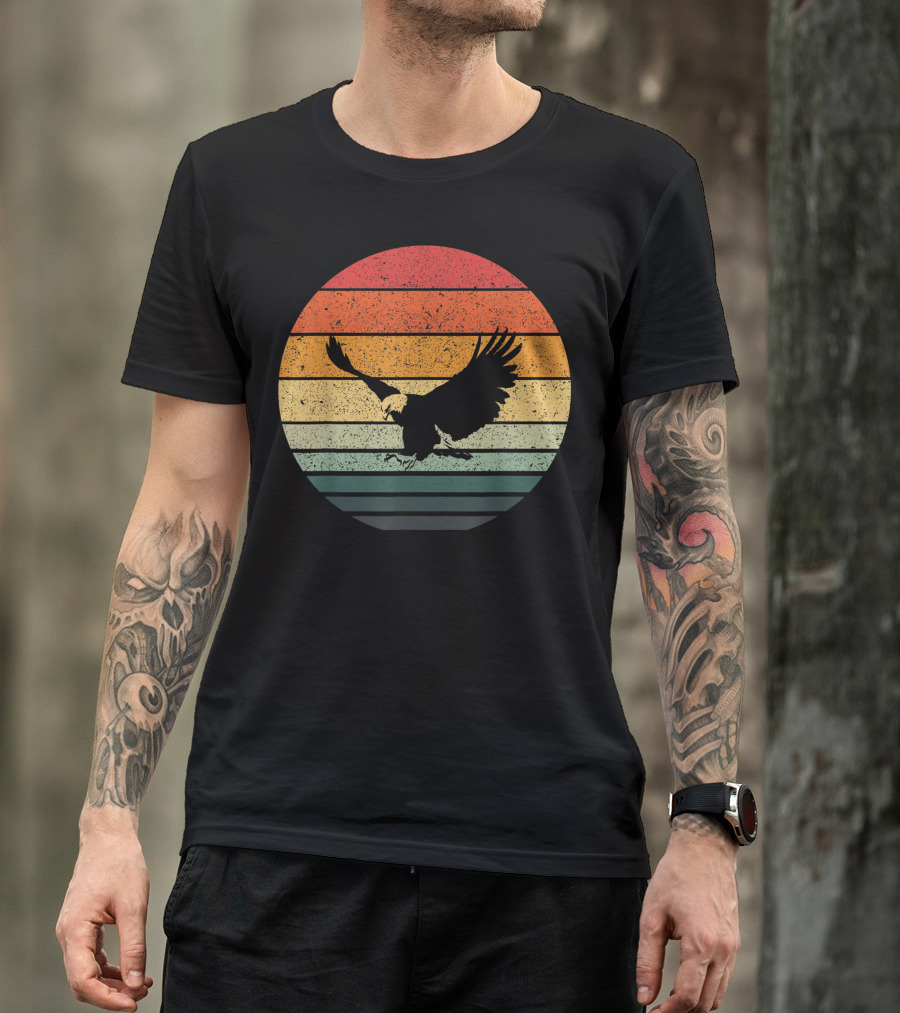 Eagle Hawk Vintage Sunset Stripes T-Shirt