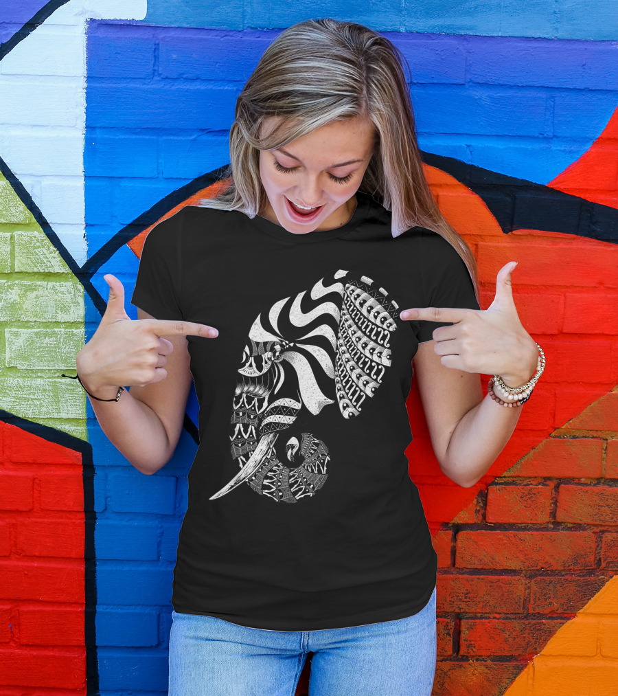 Elephant Aesthetic Mandala India Yoga Elephant Mandala T-Shirt