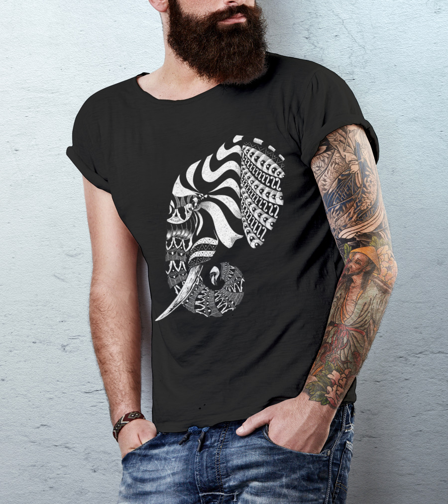Elephant Aesthetic Mandala India Yoga Elephant Mandala T-Shirt