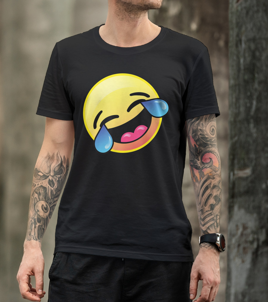 Emoji Cute Laughing Crying Happy Cool Emoji Ta T-Shirt