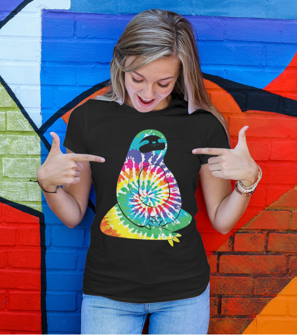 Hippie Rainbow Tie Dye Sloth Relaxation H7 T-Shirt