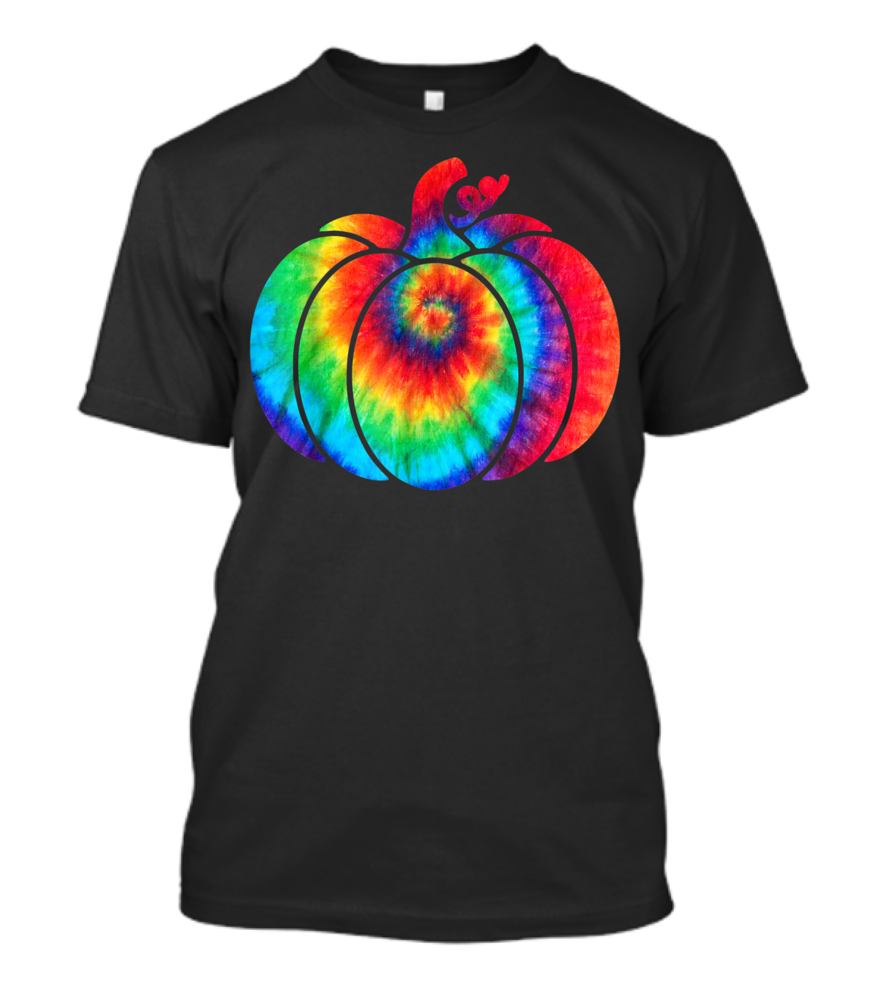 Tie Dye Pumpkin Halloween Hippie Fall Yall T-Shirt