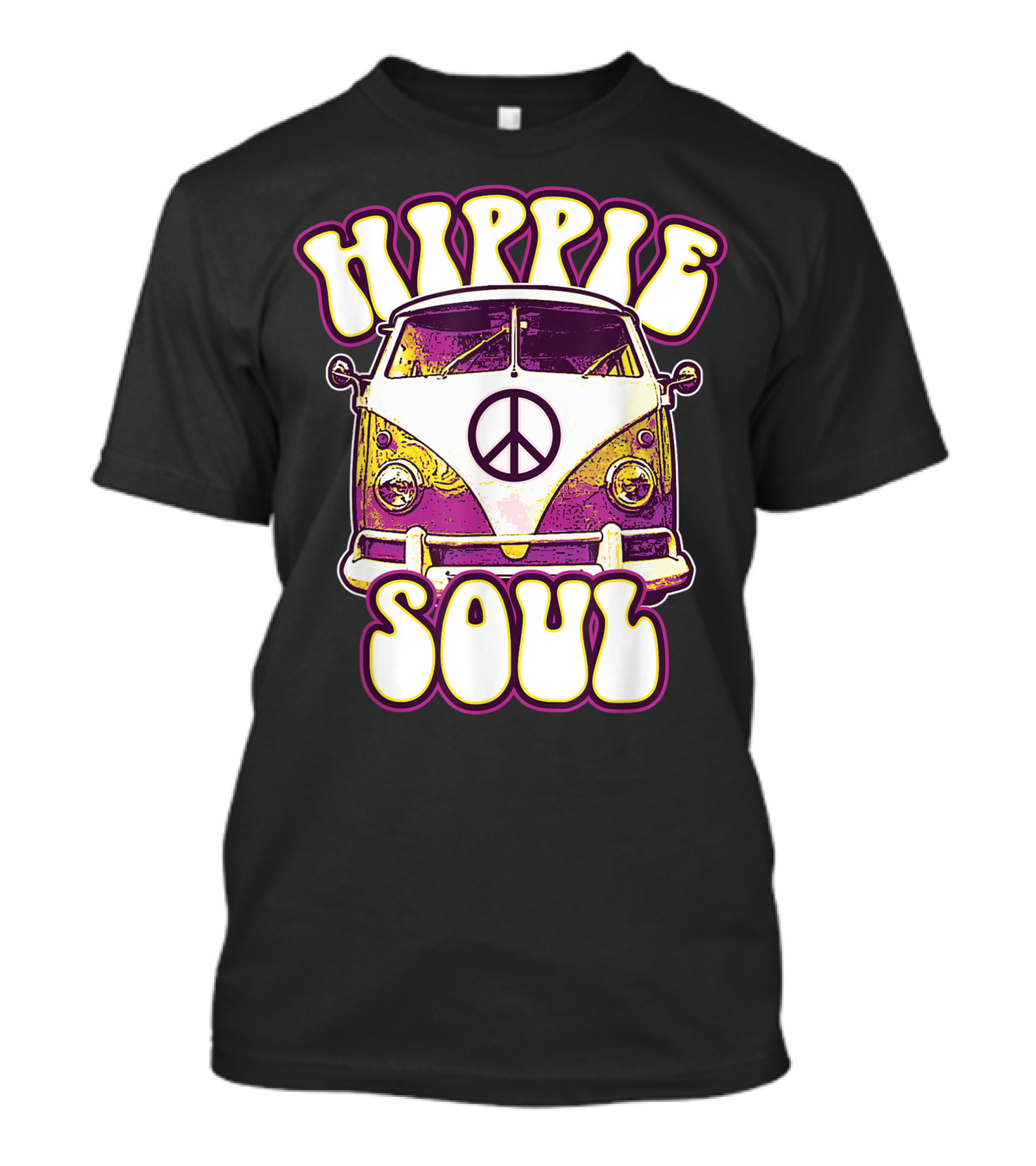 Hippie Soul Peace Sign Vintage Car Hippies T-Shirt