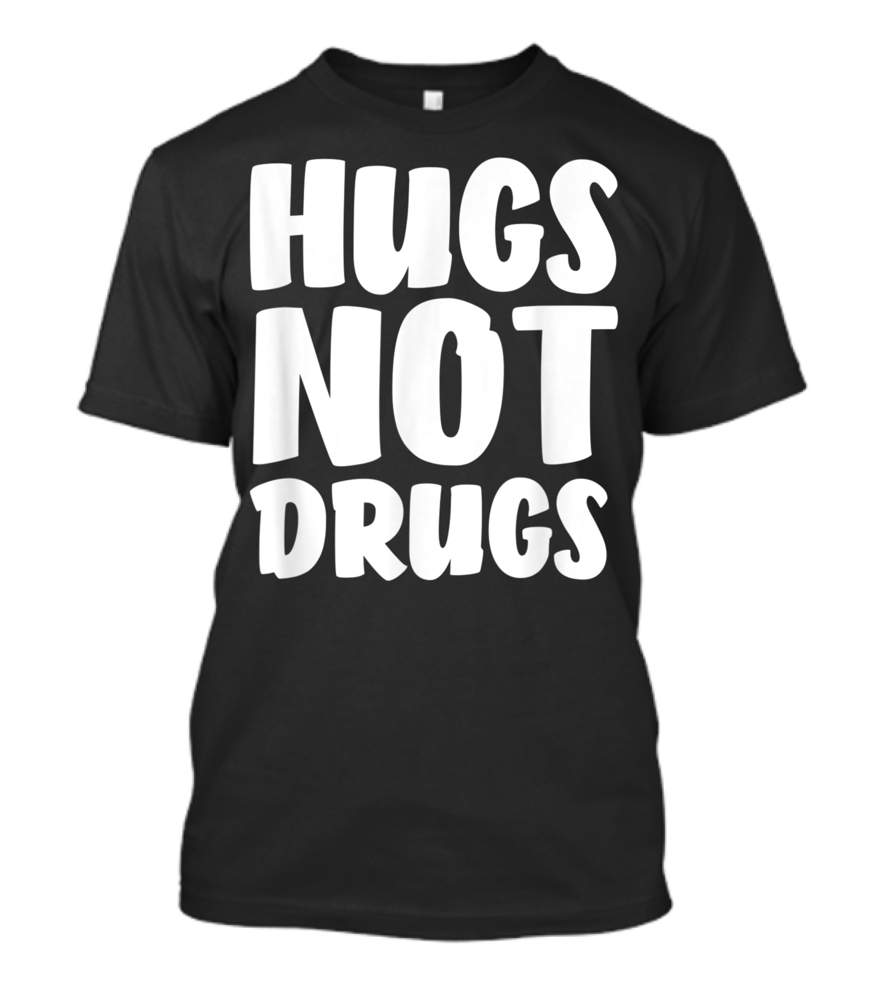 Hugs Not Drugs Anti Drug Hippy Tree Hugger T-Shirt