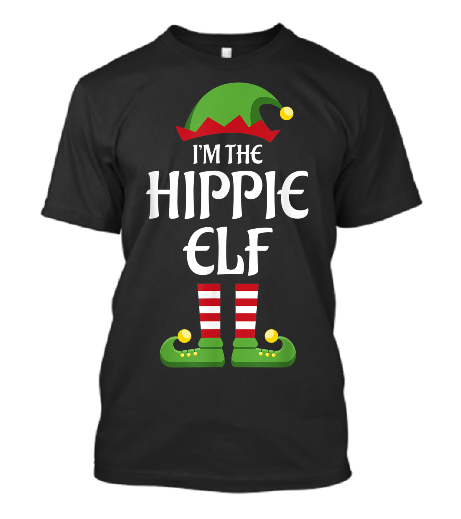 I'm The Hippie Elf Family Matching Group Christmas T-Shirt