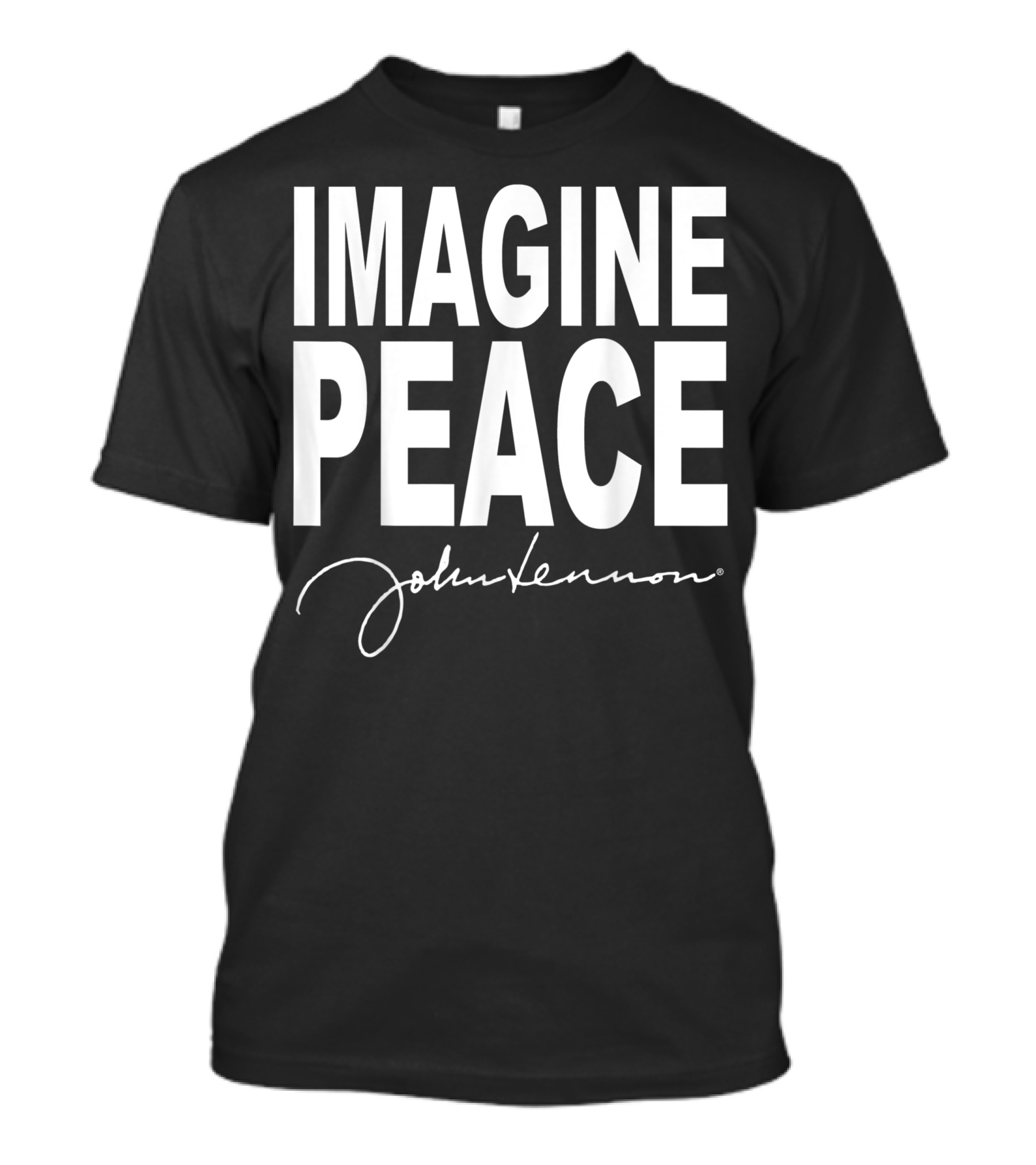 IMAGINE PEACE John Lennon Signature T-Shirt