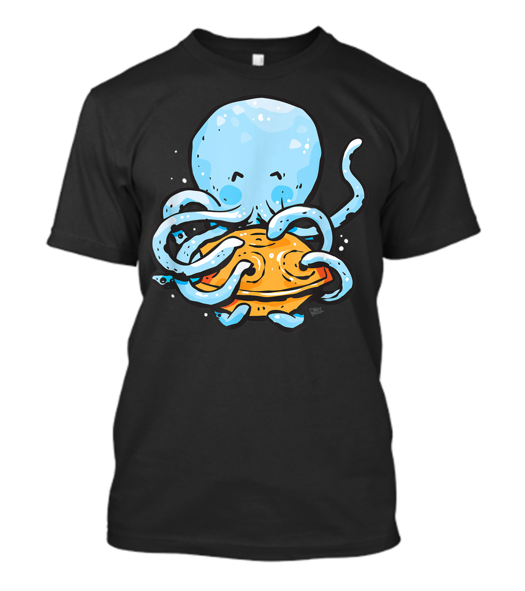 Kawaii Octopus Tako Playing Hang Drum Handpan Musical Fun T-Shirt