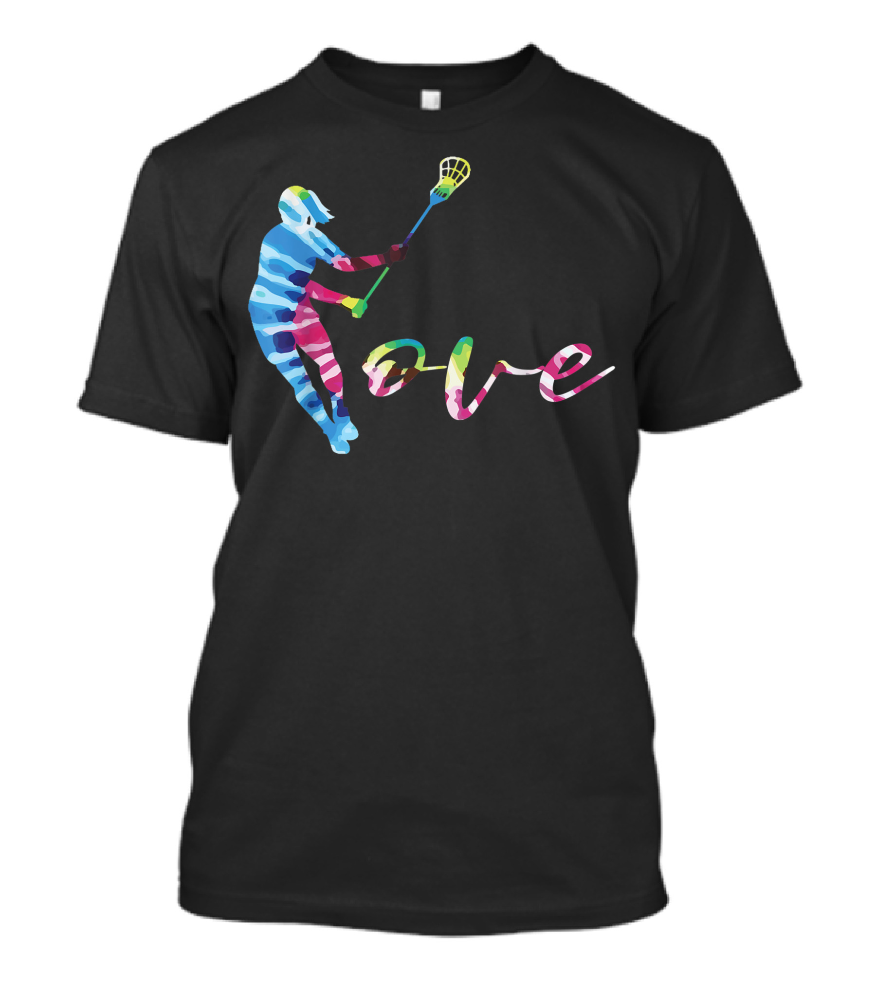 Love Lacrosse Tie Dye Players Ki Lacrosse Costume T-Shirt