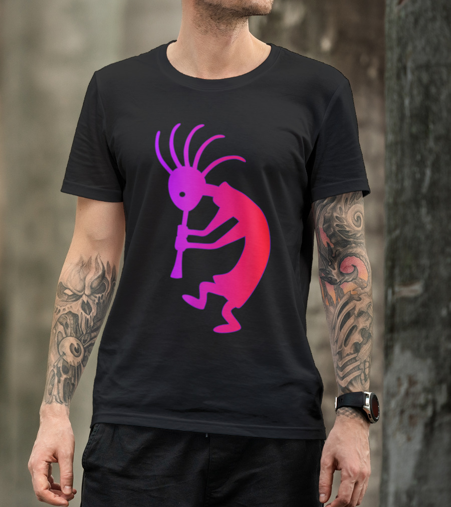 Kokopelli Southwestern Petroglyph Ethnic T-Shirt