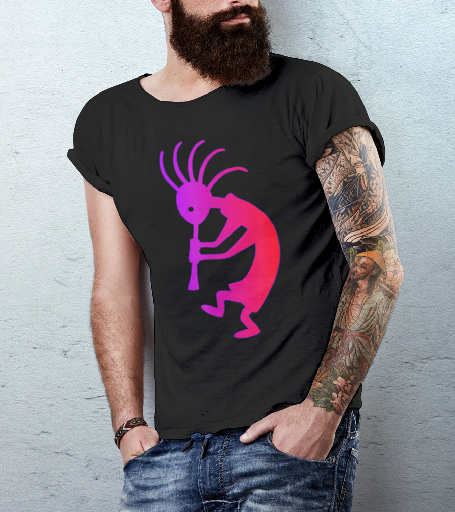 Kokopelli Southwestern Petroglyph Ethnic T-Shirt