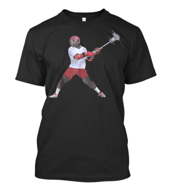 Lacrosse Bear Player By Behrbones 1S Athletic Action T-Shirt