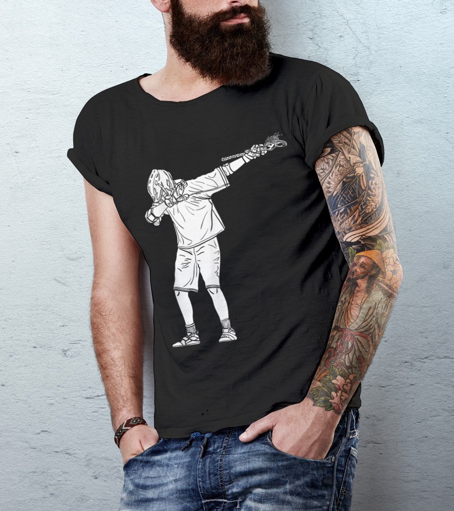 Lacrosse Stick Boy Dabbing Youth Dance Move T-Shirt