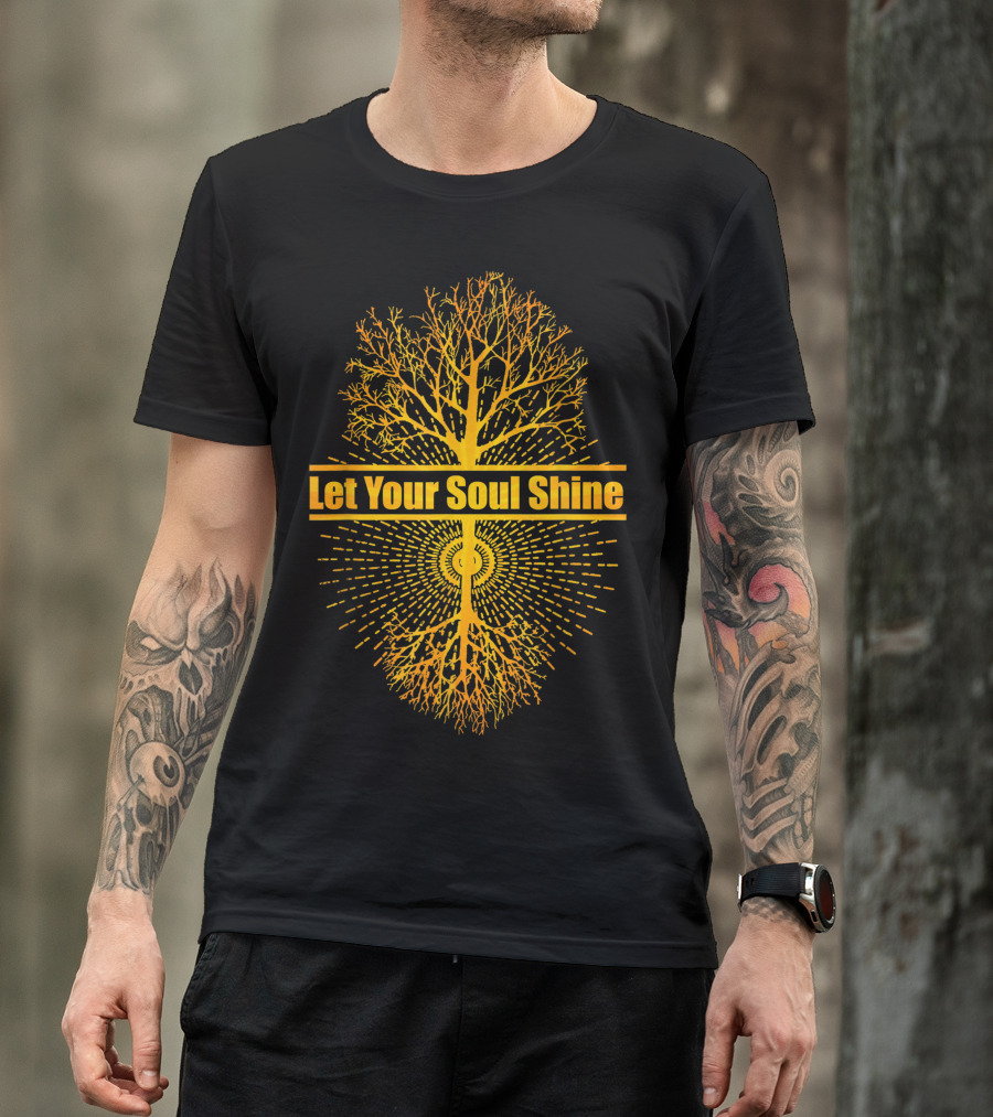 Let Your Soul Shine Radiant Tree Of Life Symmetry T-Shirt