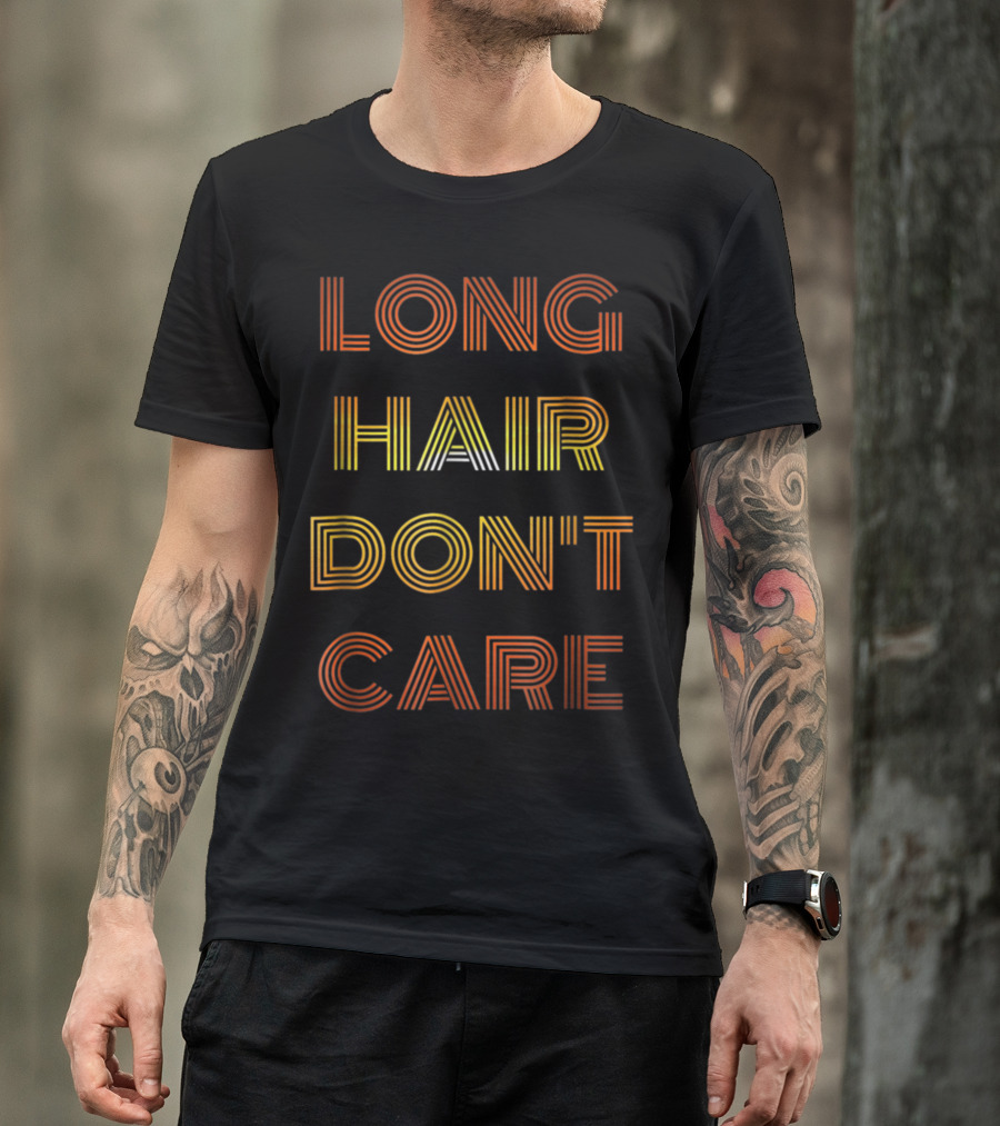 Long Hair Don't Care Retro Striped T-Shirt
