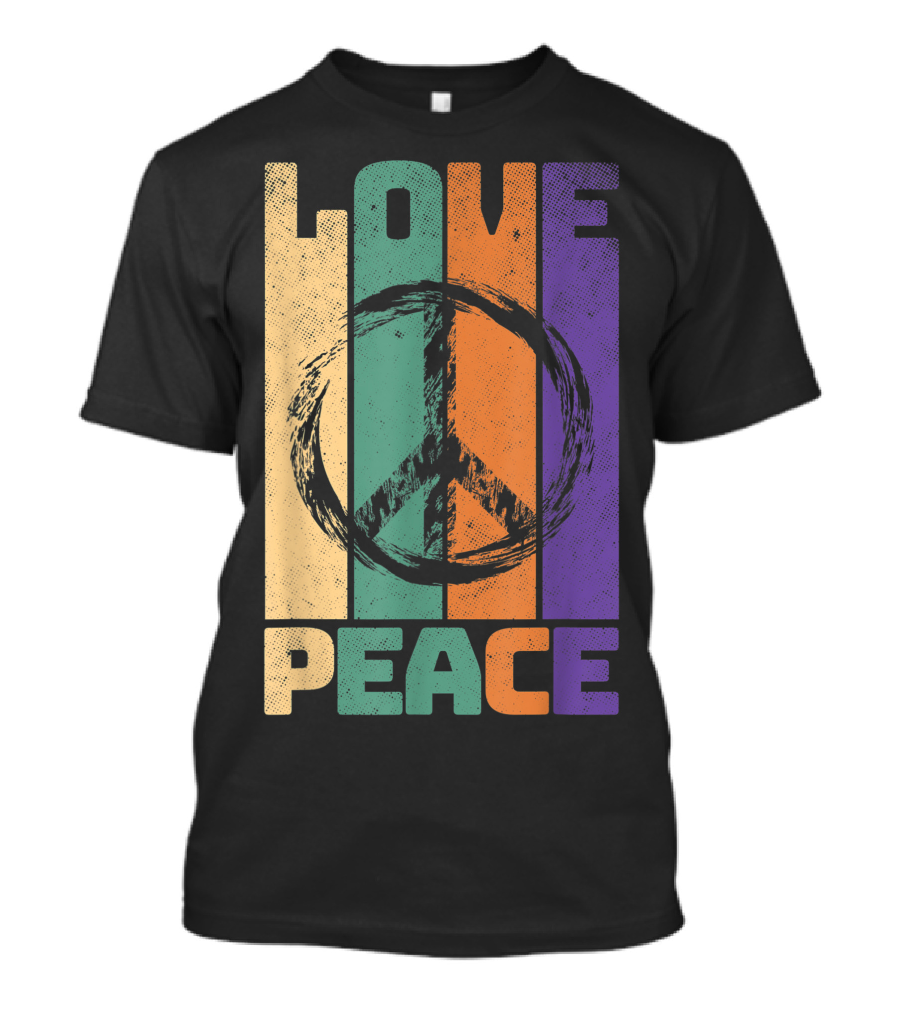 Love Peace Vintage Tie Dye 60s 70s Hippie T-Shirt