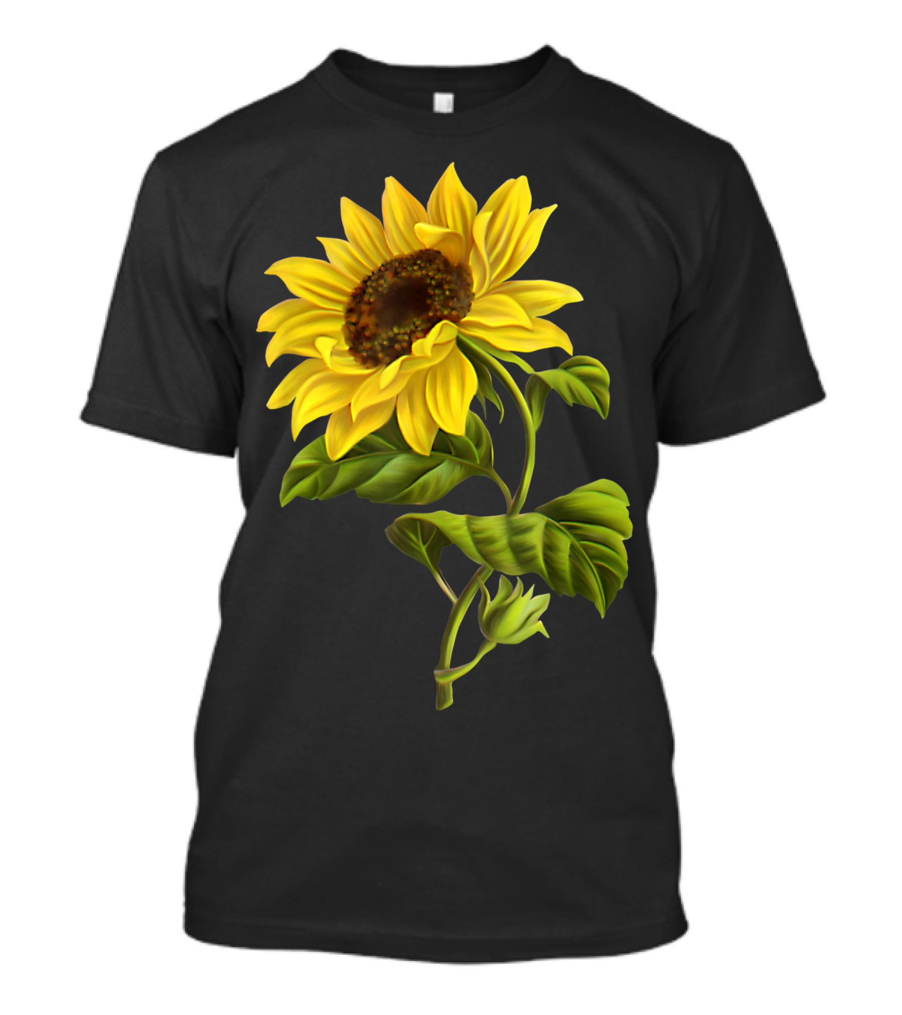 Lovely Cute Yellow Sunflower Plant Floral T-Shirt