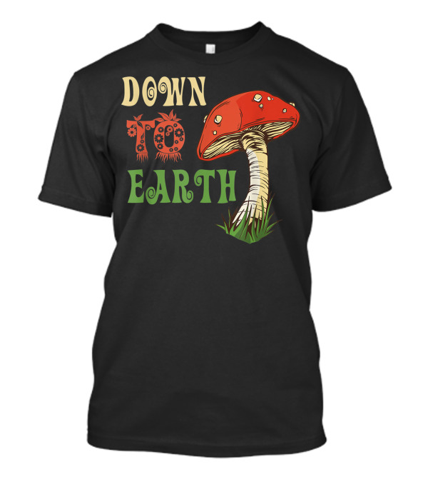Down To Earth Mellow Mushrooms Acid LSD Hippy T-Shirt