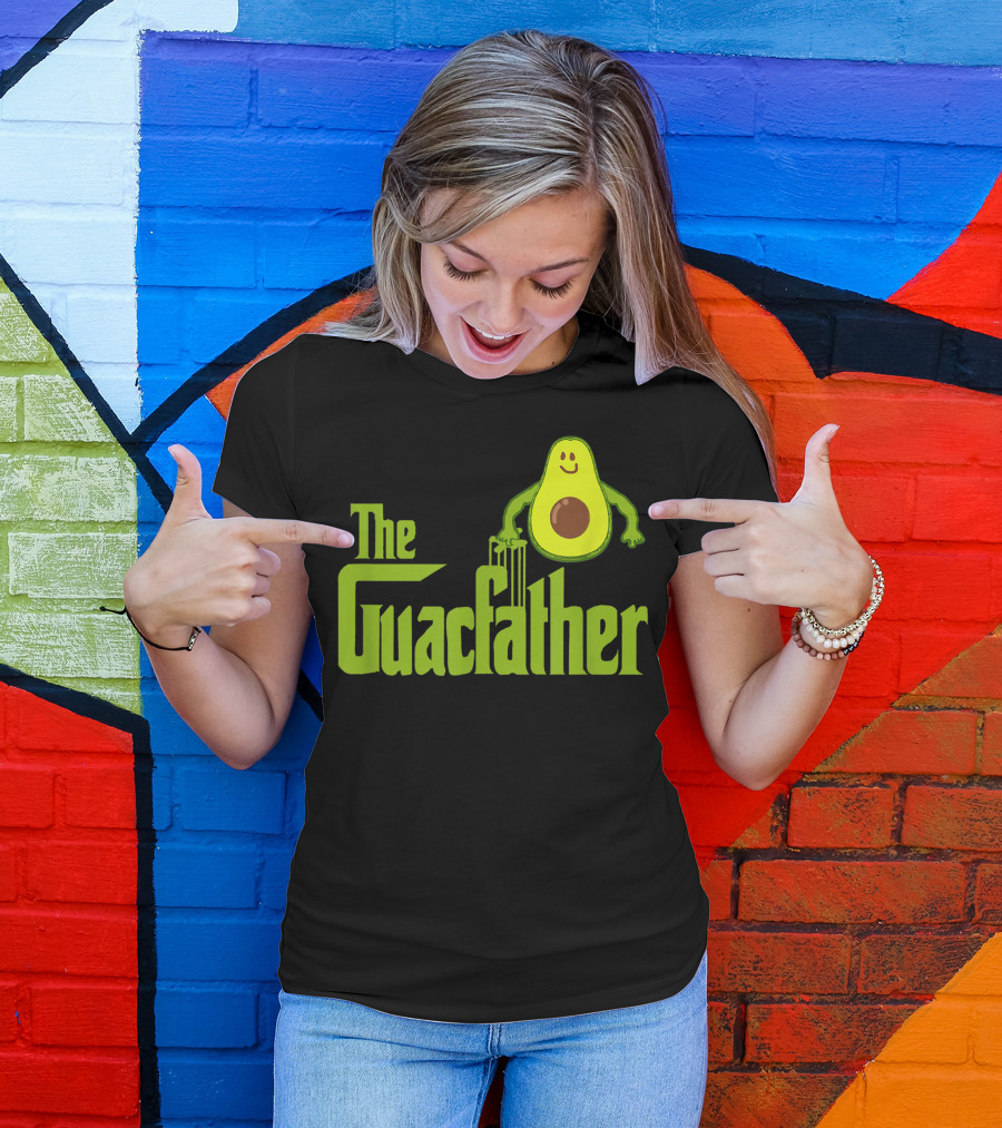 Mens The Guacfather Avocado Guacamole Lover T-Shirt
