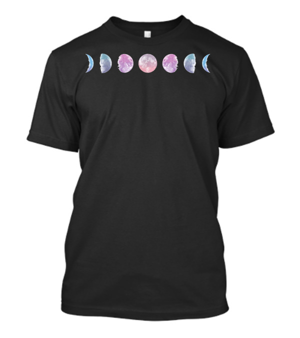 Moon Phases Pastel Full Cycle L0 T-Shirt