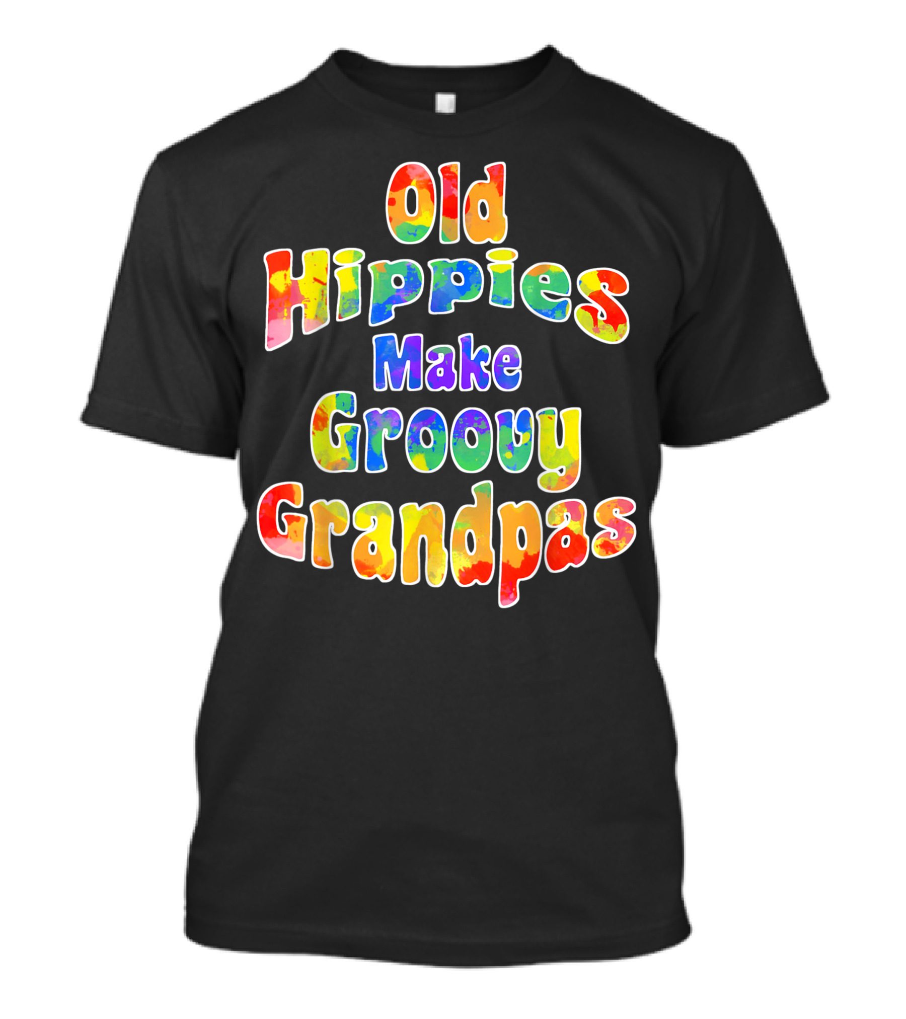 Old Hippies Make Groovy Grandpas Cool Hippy Grandparent T-Shirt