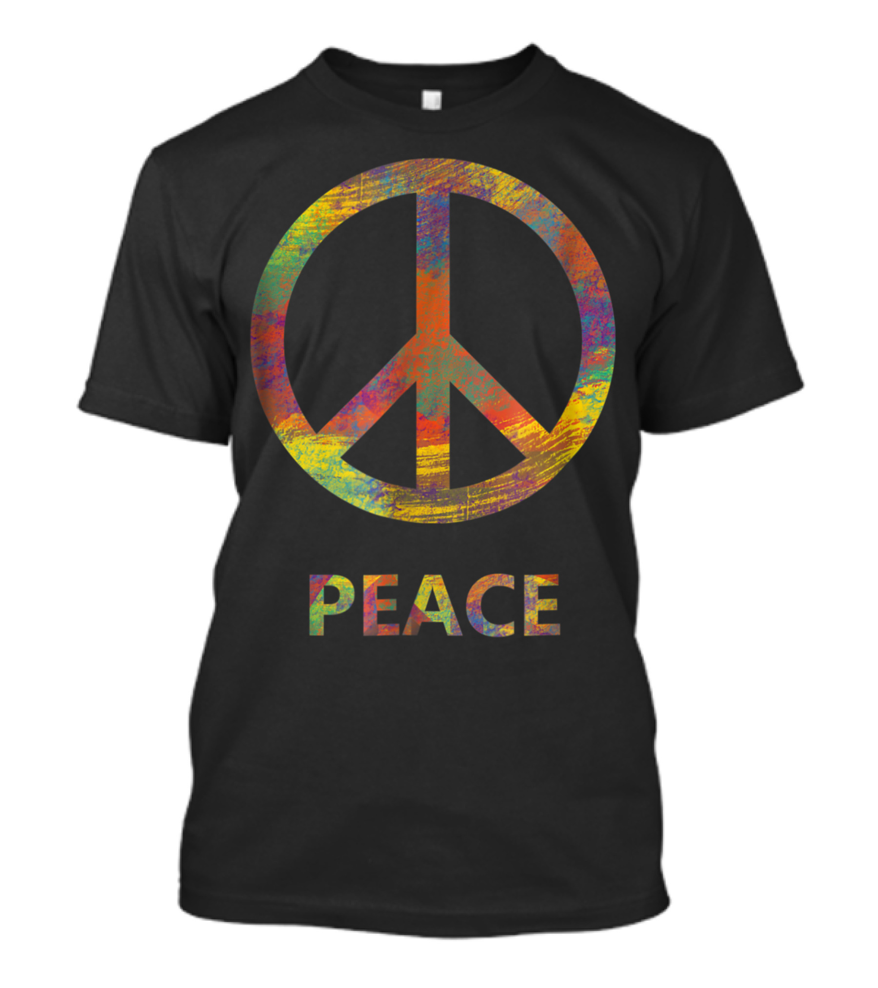 Peace Sign Colorful Hippie Love Unity T-Shirt