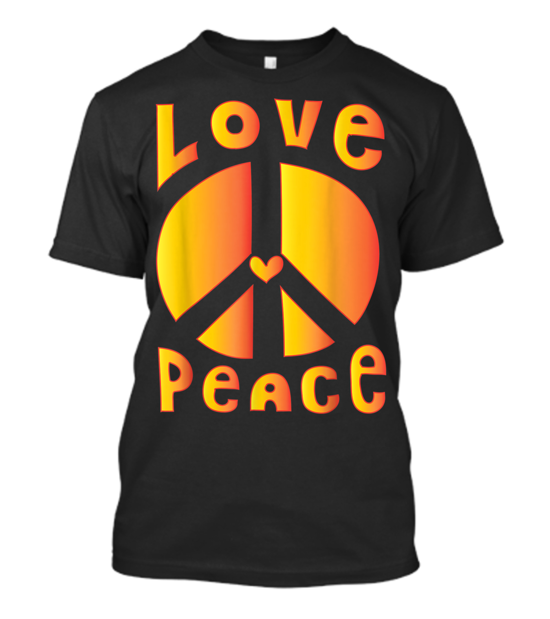 Love Peace Sign 60s 70s Tie Dye Retro T-Shirt