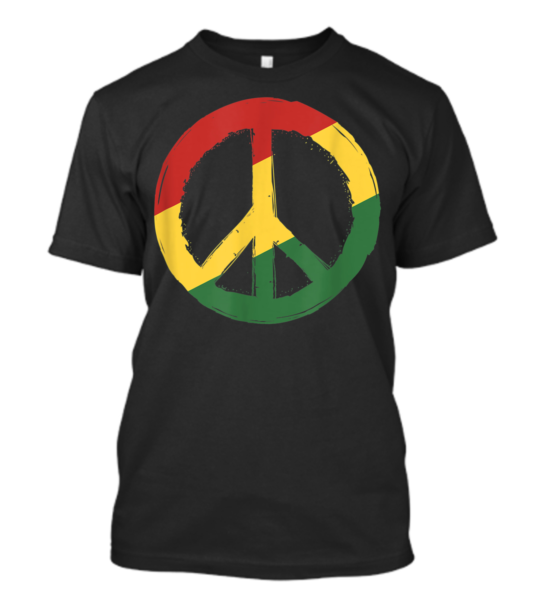 Peace Sign Rasta Reggae Rastafari Jamaican Colors T-Shirt