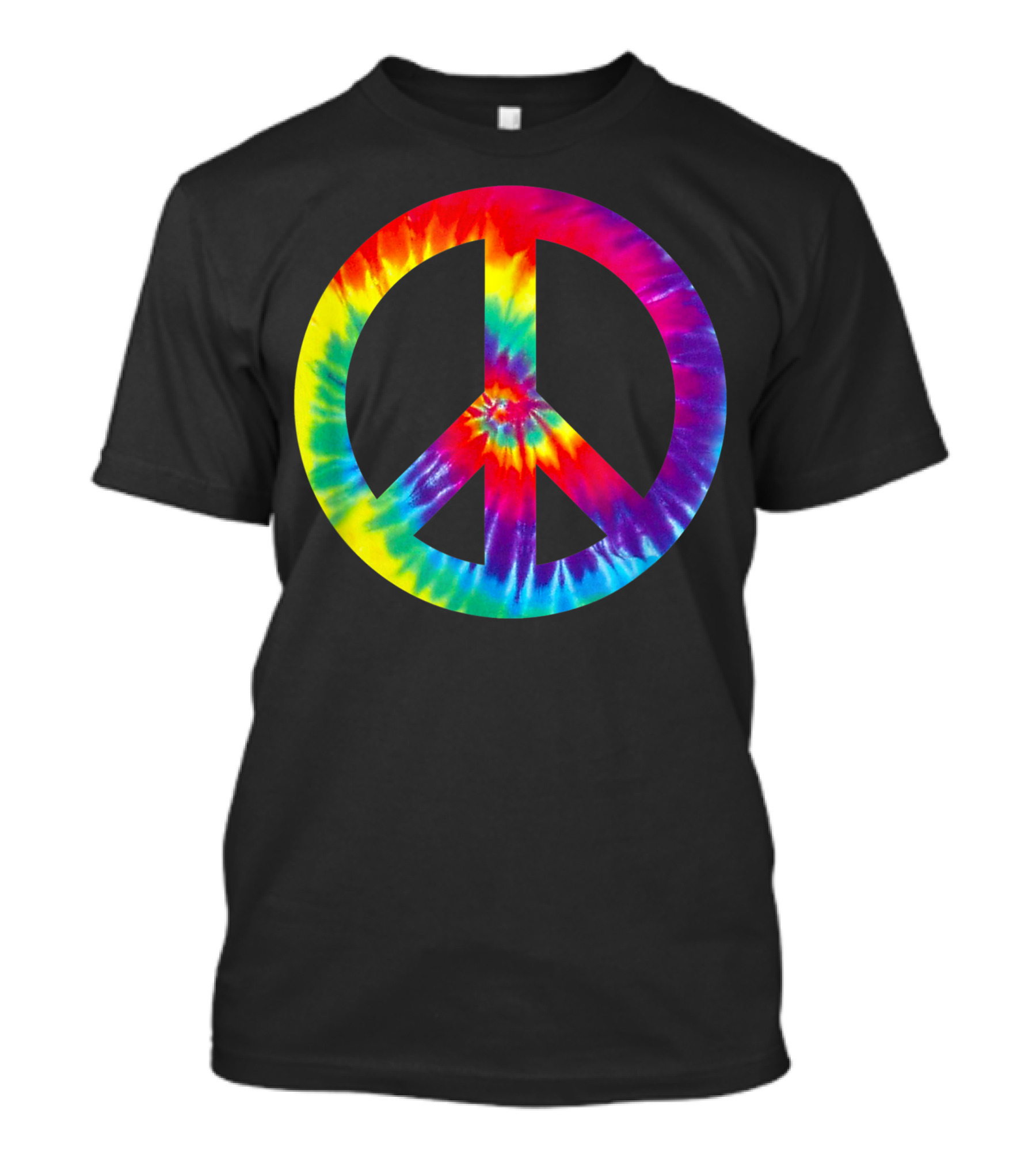 Peace Sign Tie Dye Symbol 60s 70s Hippie Costume Vintage Look T-Shirt