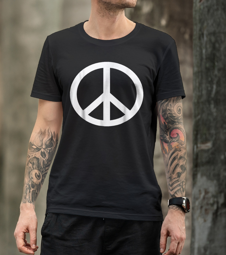 Peace Symbol Icon Hippie 1960s 60s T-Shirt