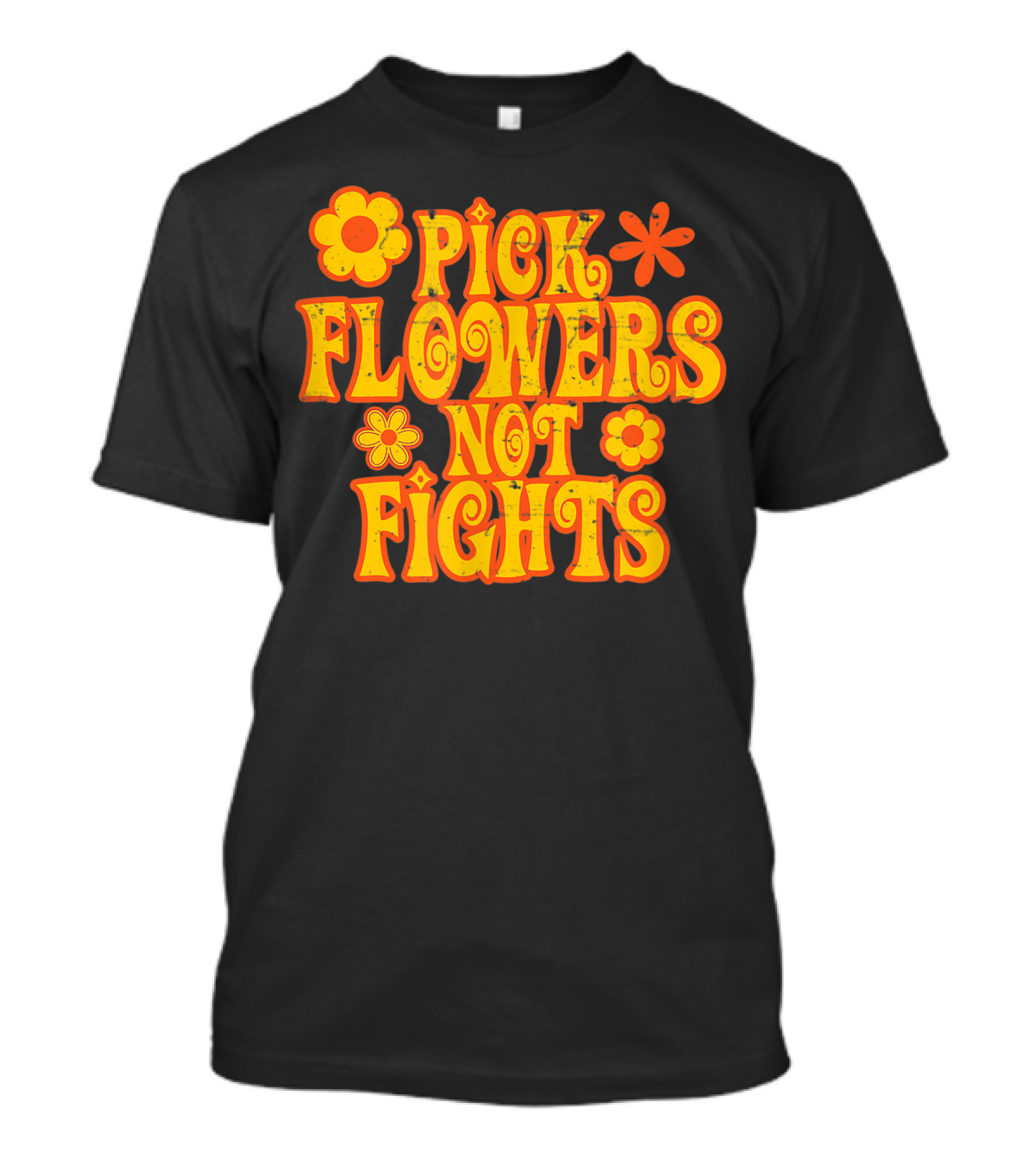 Pick Flowers Not Fights Hippie 67 Love T-Shirt