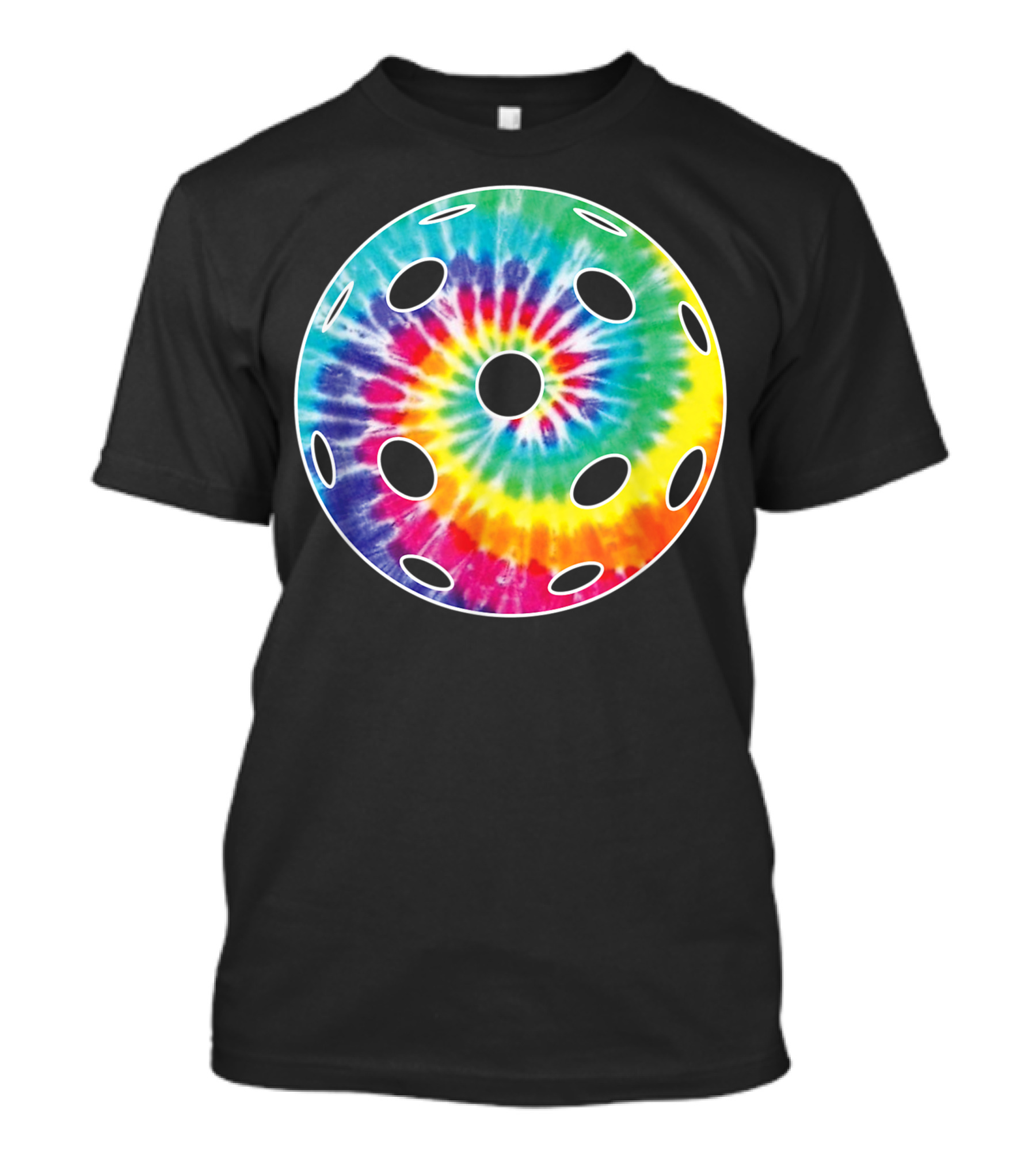 Pickleball Tie Dye Vintage Spiral Ball T-Shirt